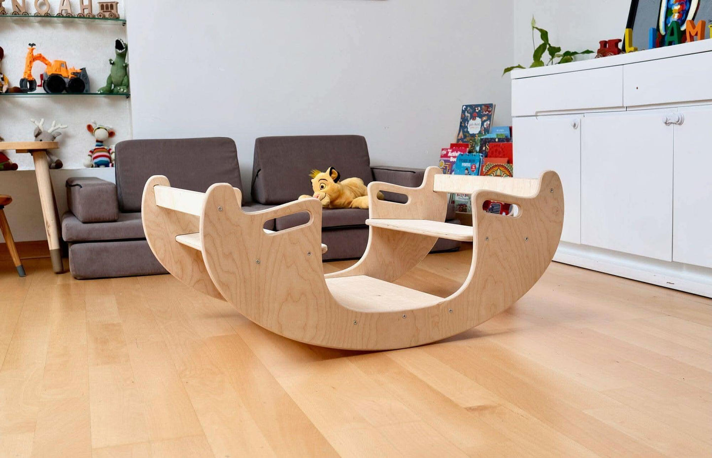 2in1 Montessori Seesaw and Table Chair Set