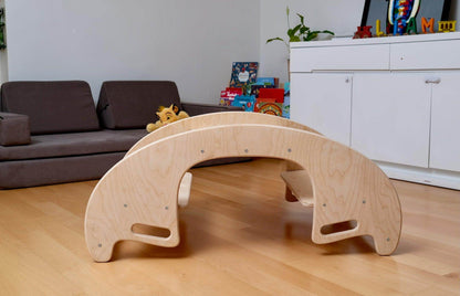 KIDS SEESAW | Montessori Wooden Seesaw & Table Chair Set