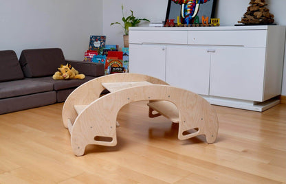 KIDS SEESAW | Montessori Wooden Seesaw & Table Chair Set