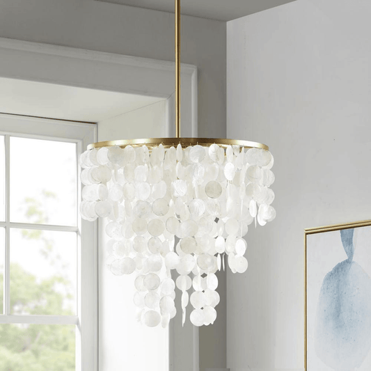 CAPIZ | Layered Shell Chandelier - Disselt Designs