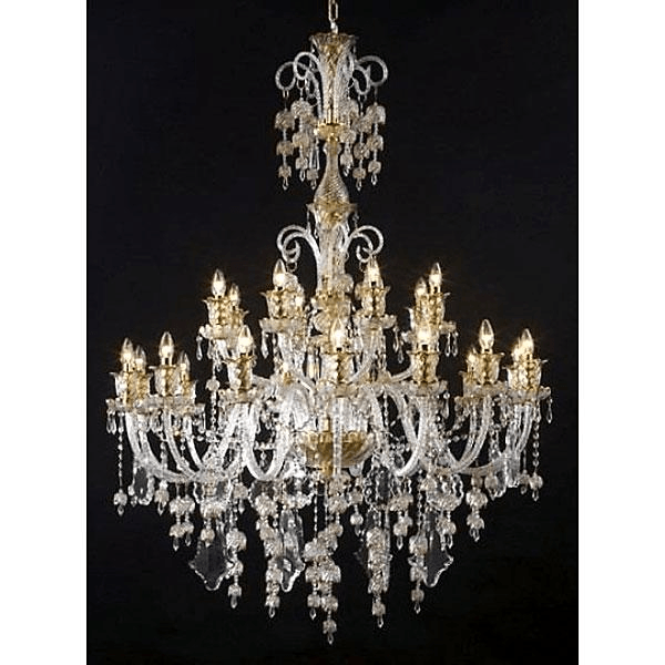 GRAND | 24-Light Crystal Chandelier - Disselt Designs