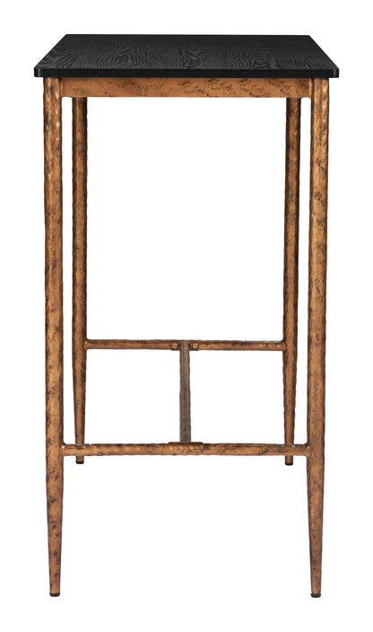 Nida Bar Table Black & Bronze - Disselt Designs