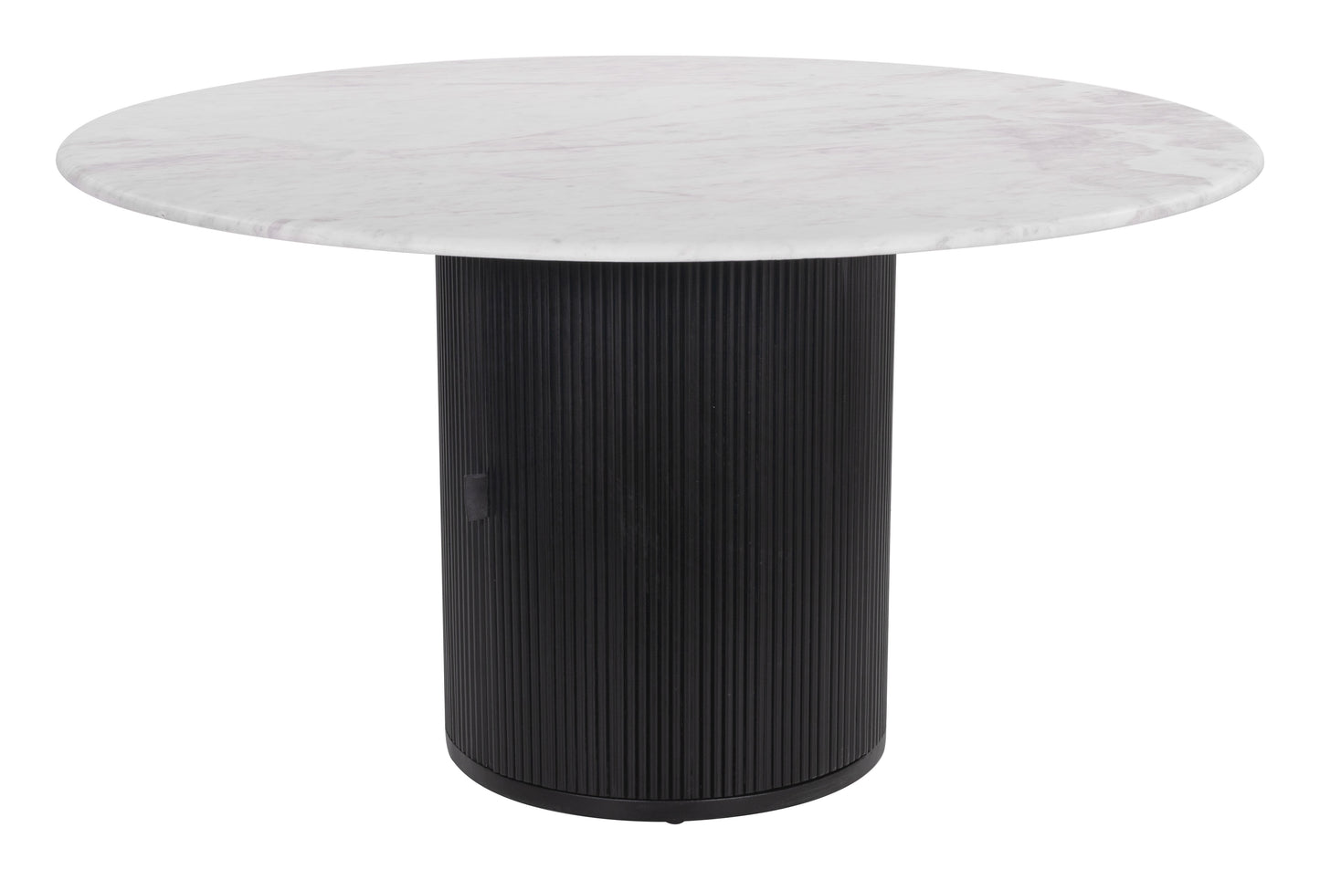 Izola Dining Table White & Black - Disselt Designs
