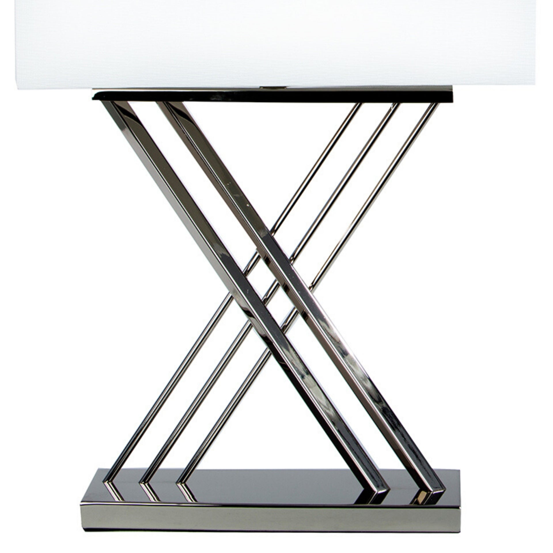 Chrome X Table Lamp // 1 Light - Disselt Designs