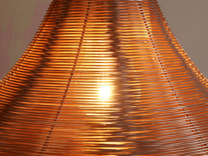 GRASSO / ALTO / LARGO | Handwoven Copper Lamp - Disselt Designs