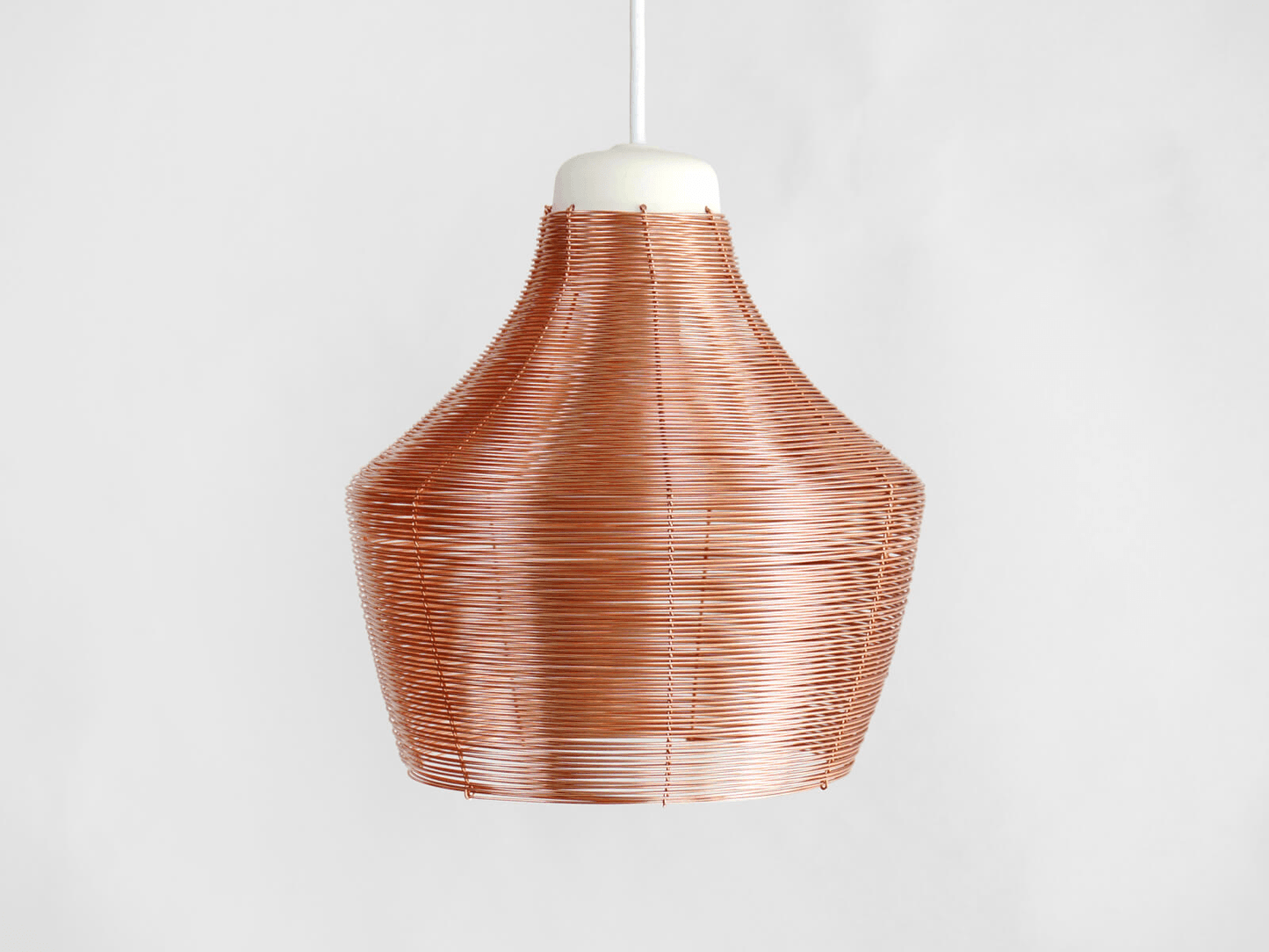 GRASSO / ALTO / LARGO | Handwoven Copper Lamp - Disselt Designs