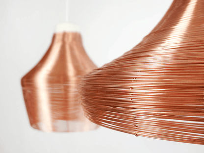 GRASSO / ALTO / LARGO | Handwoven Copper Lamp - Disselt Designs