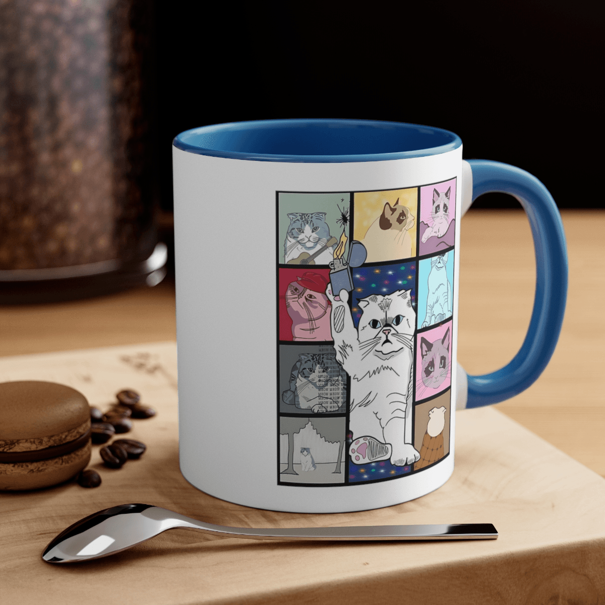 Coffee Mug, 11oz - Cats Eras Tour Taylors Version for Swiftie Fans Gift - Disselt Designs