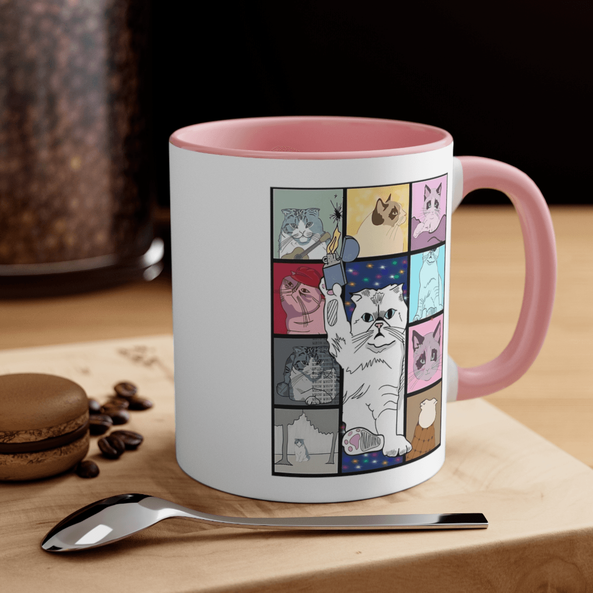 Coffee Mug, 11oz - Cats Eras Tour Taylors Version for Swiftie Fans Gift - Disselt Designs