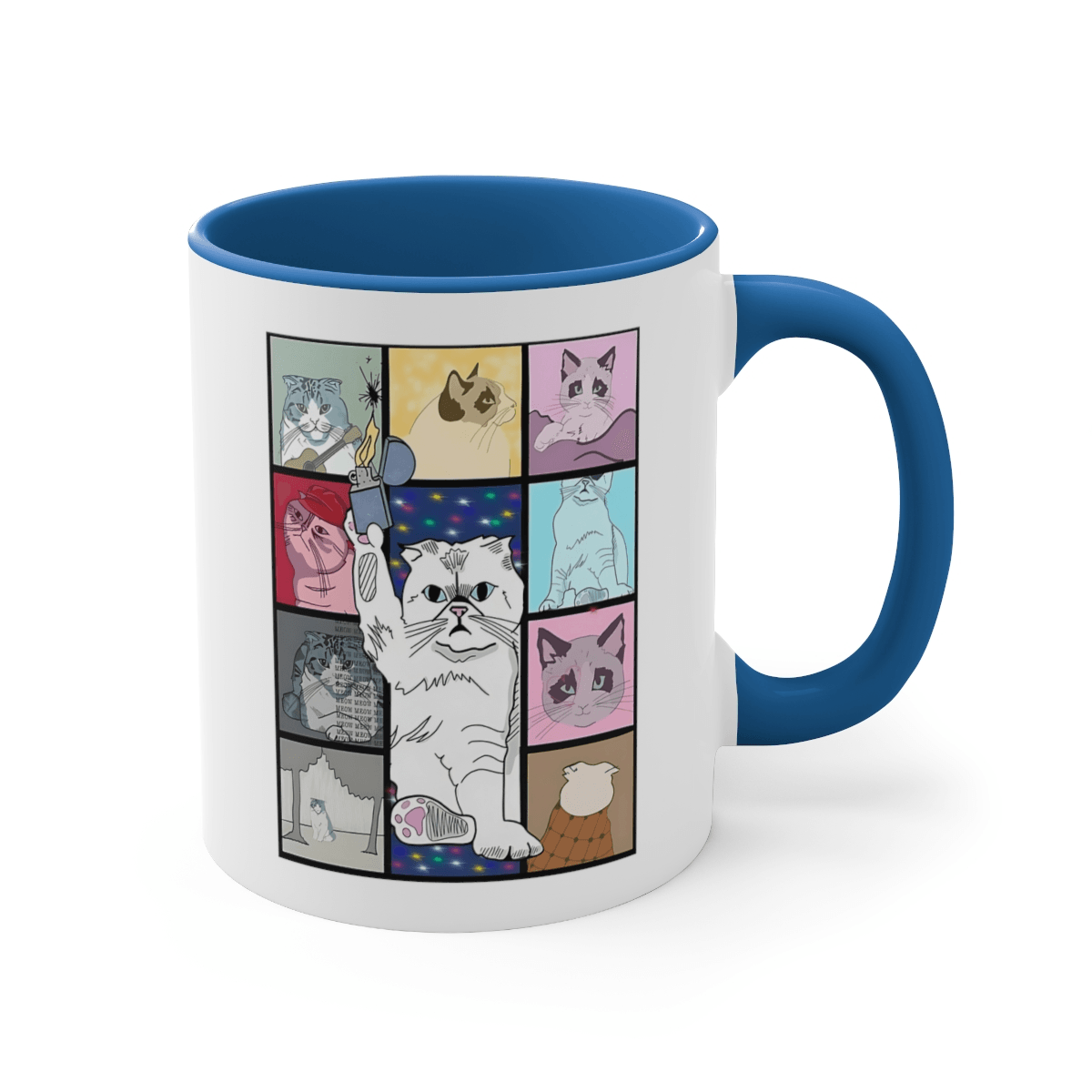 Coffee Mug, 11oz - Cats Eras Tour Taylors Version for Swiftie Fans Gift - Disselt Designs