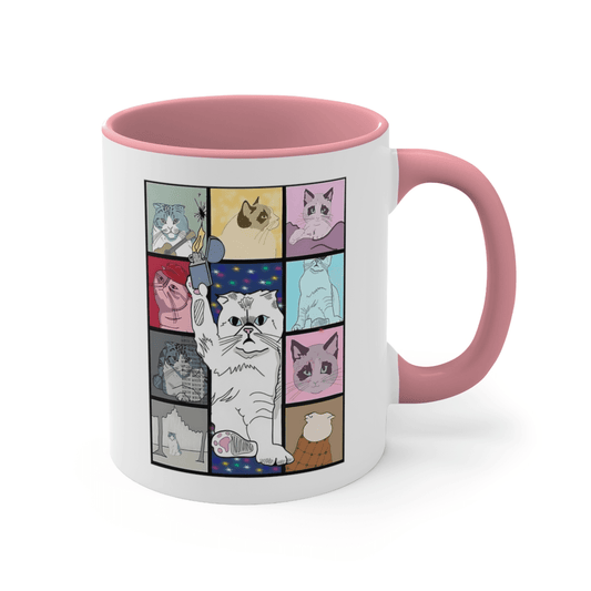 Coffee Mug, 11oz - Cats Eras Tour Taylors Version for Swiftie Fans Gift - Disselt Designs