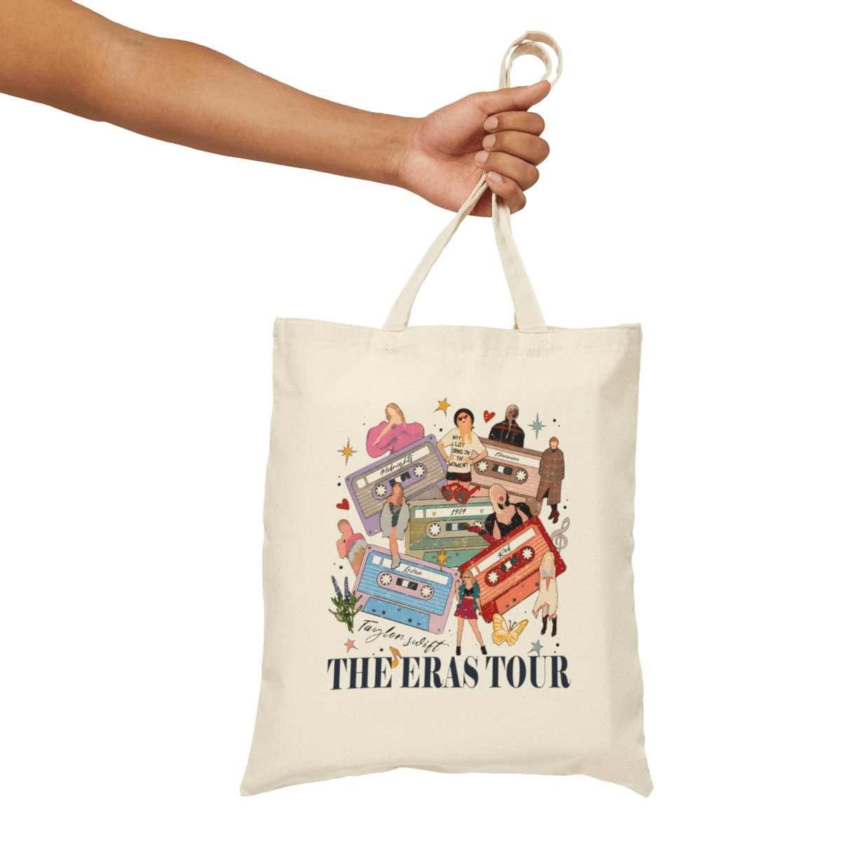 Taylor Swift The Eras Tour Cotton Canvas Tote Bag - Disselt Designs