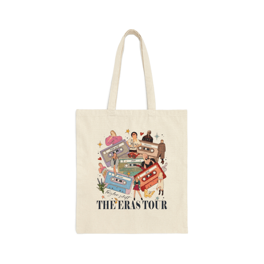 Taylor Swift The Eras Tour Cotton Canvas Tote Bag - Disselt Designs