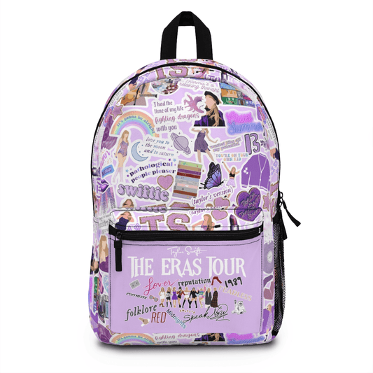 The Eras Tour Swiftie Backpack, Purple - Disselt Designs