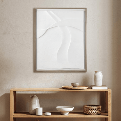 PATHS COLLIDE | Framed Carved Resin Dimensional Wall Decor - Disselt Designs