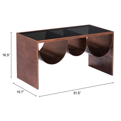 AVEIRO | Copper & Black Coffee Table