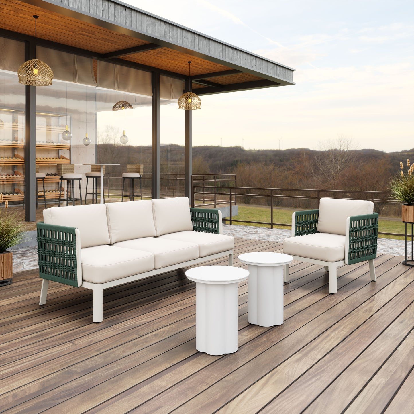 Bridgehampton Sofa White - Disselt Designs