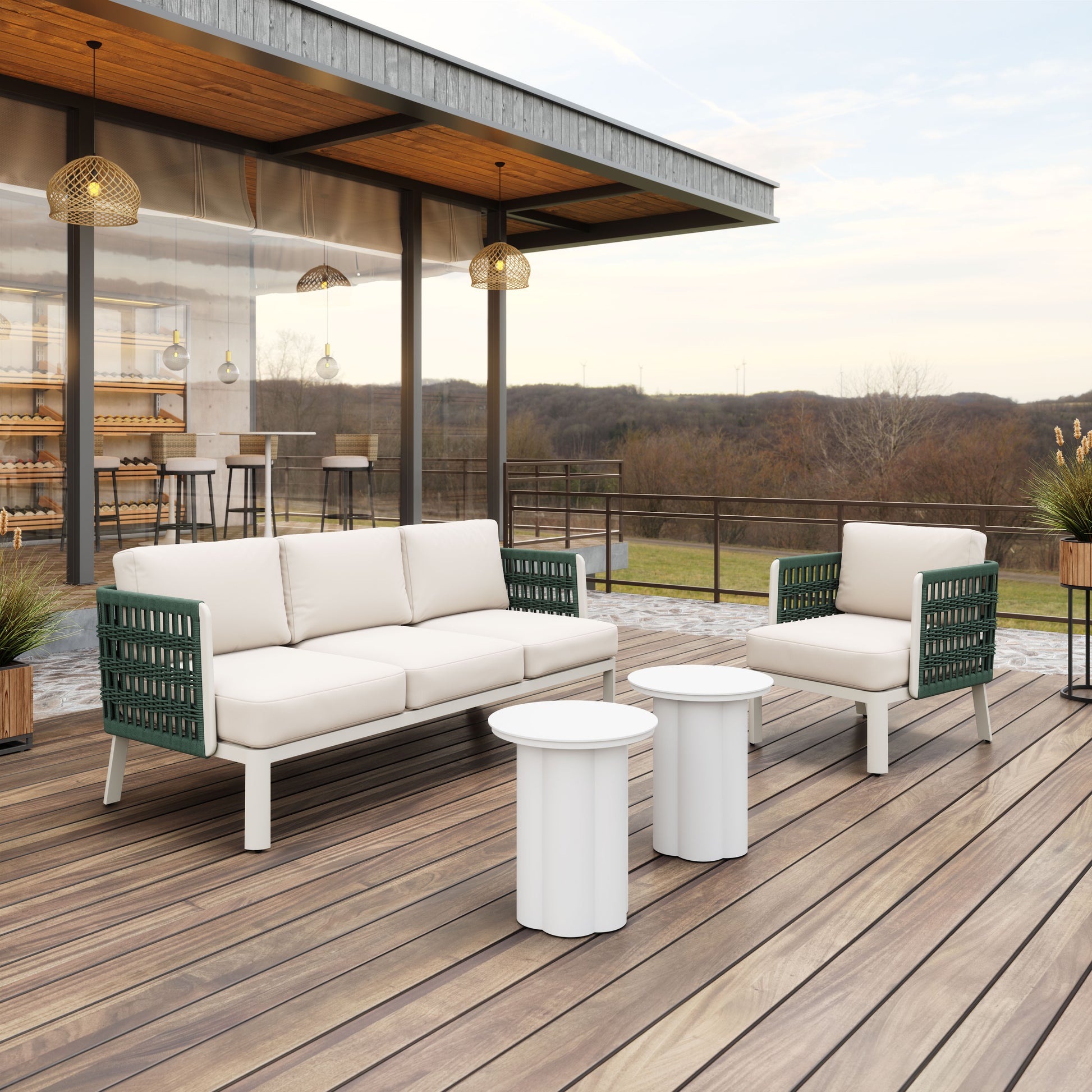 Bridgehampton Sofa White - Disselt Designs
