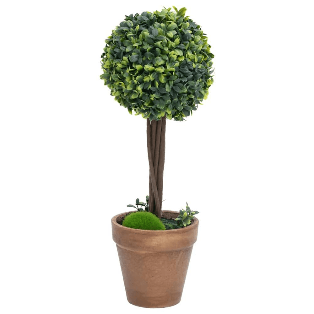 BOXWOOD | Artificial Boxwood Plants, 2 pcs with Pots, Ball Shaped 22" - Disselt Designs