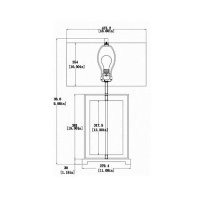 Table lamp with Shade - Disselt Designs