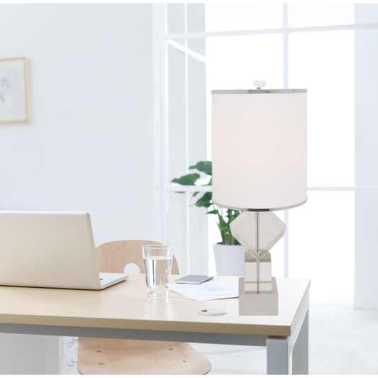 Crystal Cubes USB Table Lamp // 1 Light - Disselt Designs