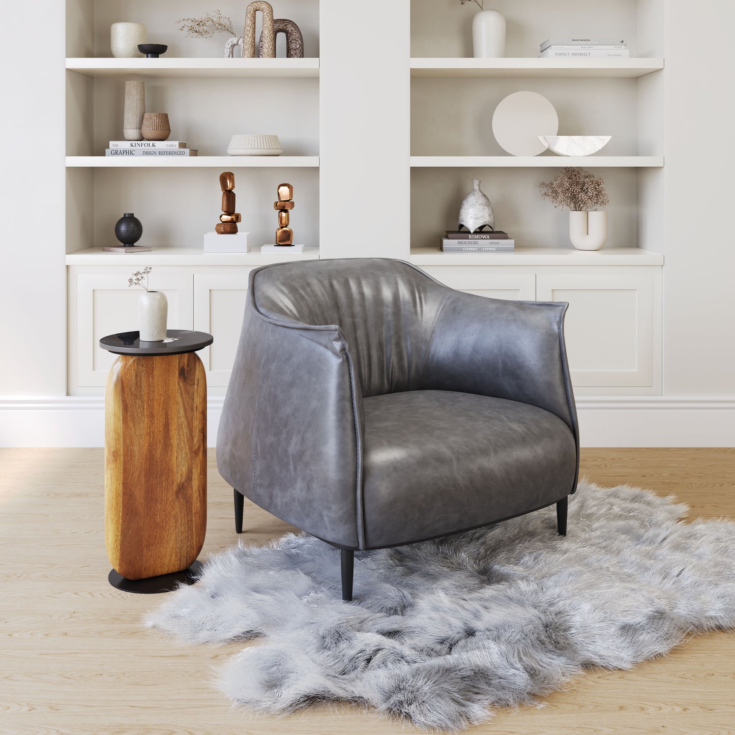 Julian Accent Chair Gray - Disselt Designs