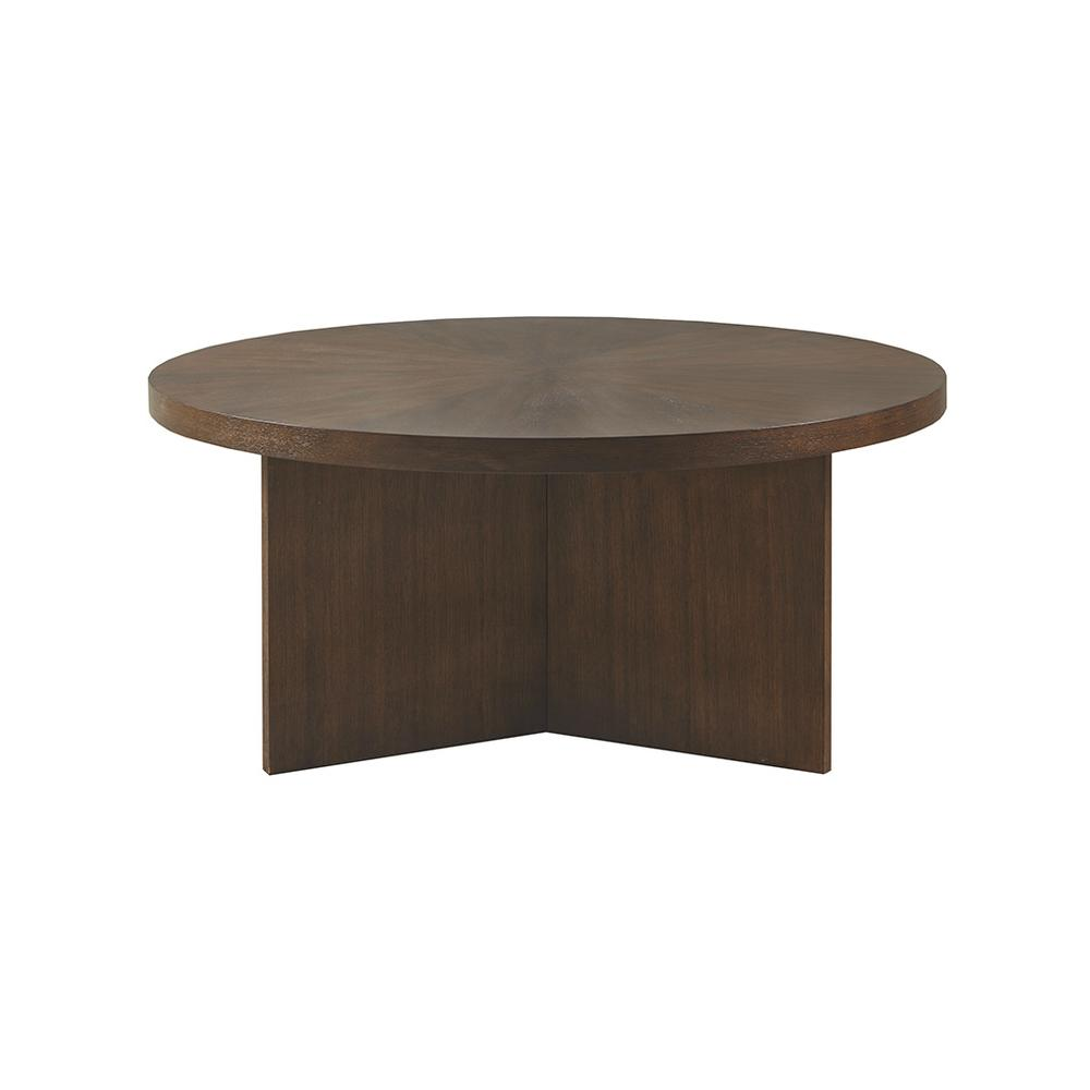 SADIE | Walnut Wooden Round Coffee table