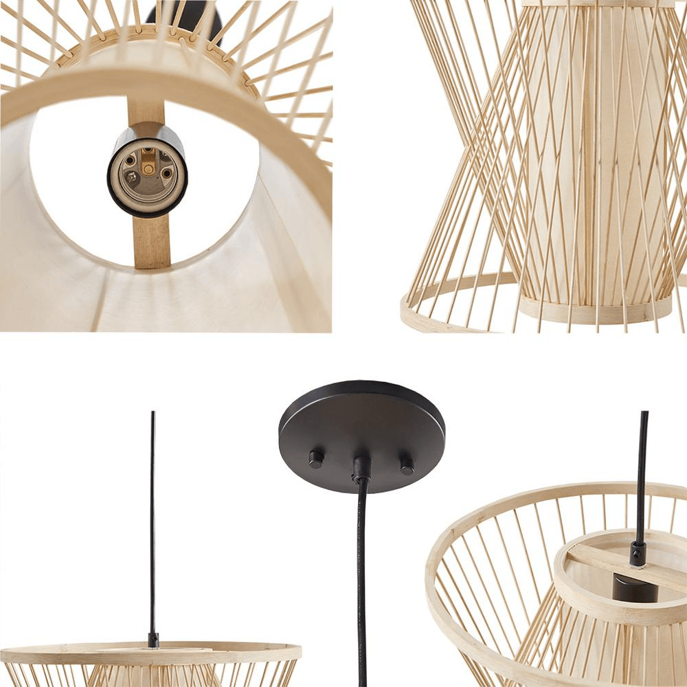 ARIA | Geometric Bamboo Pendant - Disselt Designs