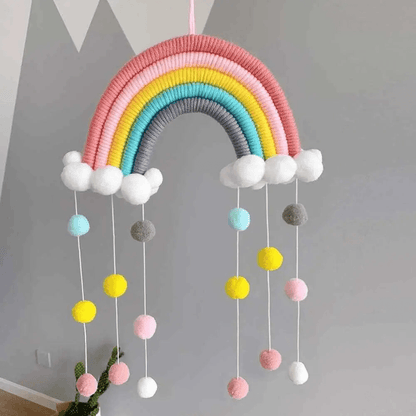 KIDS RAINBOW | Rainbow Macrame Pendant Wall Decoration - Disselt Designs