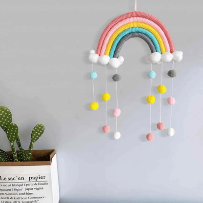 KIDS RAINBOW | Rainbow Macrame Pendant Wall Decoration - Disselt Designs