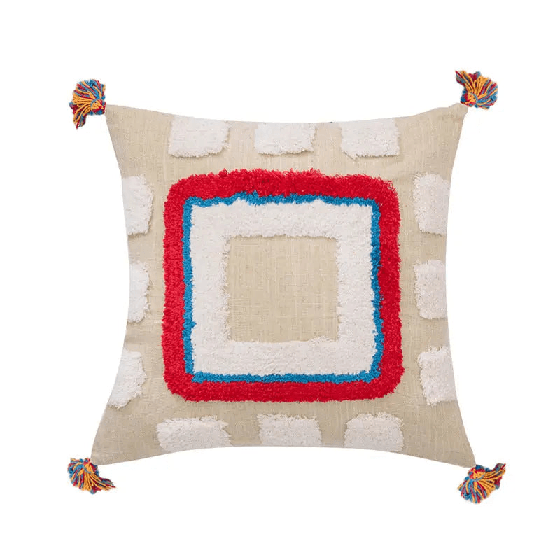 GEOM | Tassel Tufted Knitted Pillow/Cushion Cover - Disselt Designs