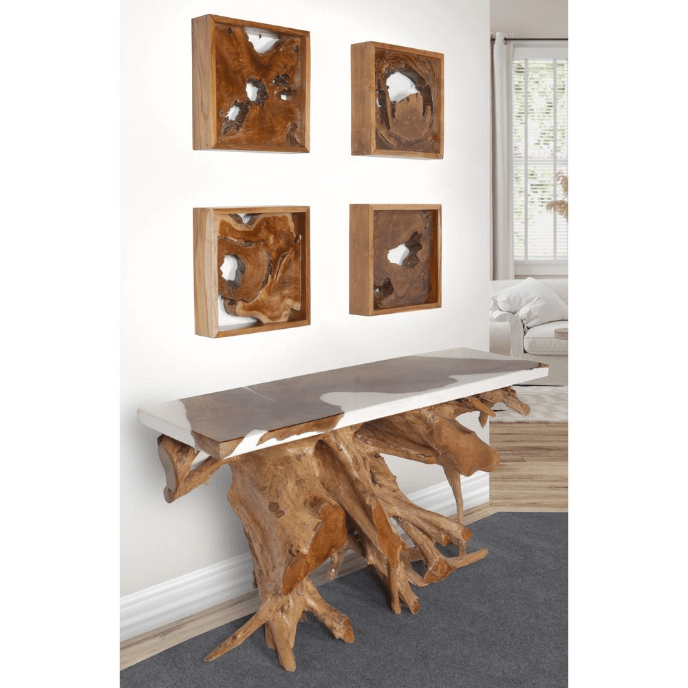 BETHANIA | Exotic Teak Framed Wall Decor - Disselt Designs