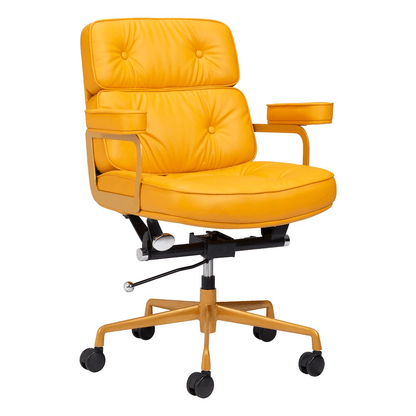 SMITHS | Yellow Office Swivel Chair - Disselt Designs