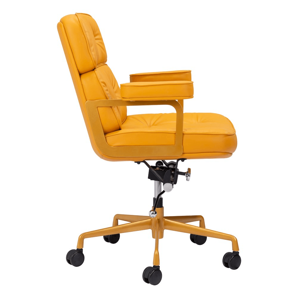 SMITHS | Yellow Office Swivel Chair - Disselt Designs