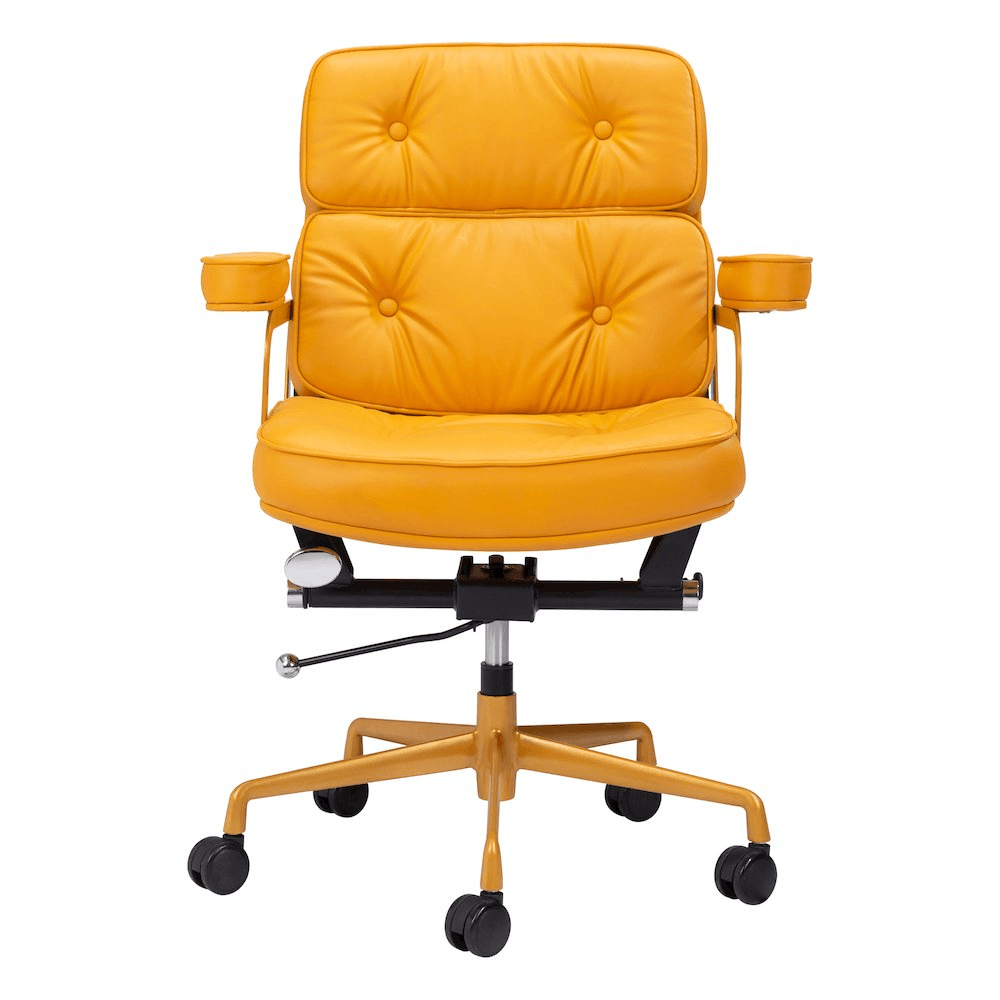 SMITHS | Yellow Office Swivel Chair - Disselt Designs