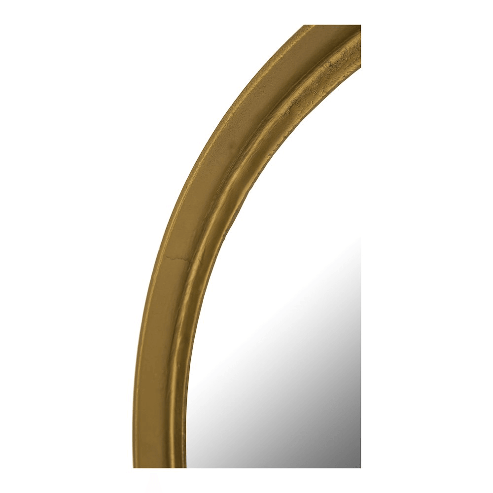 WINCHESTER | Large Gold Round Accent Mirror - Disselt Designs