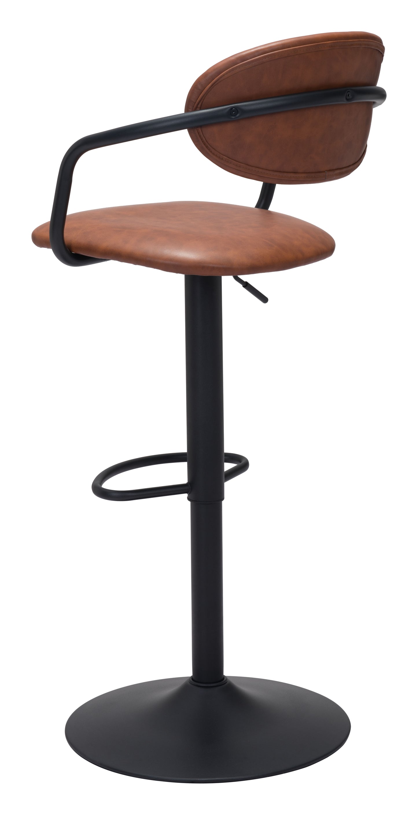 Kirby Barstool Vintage Brown & Black - Disselt Designs