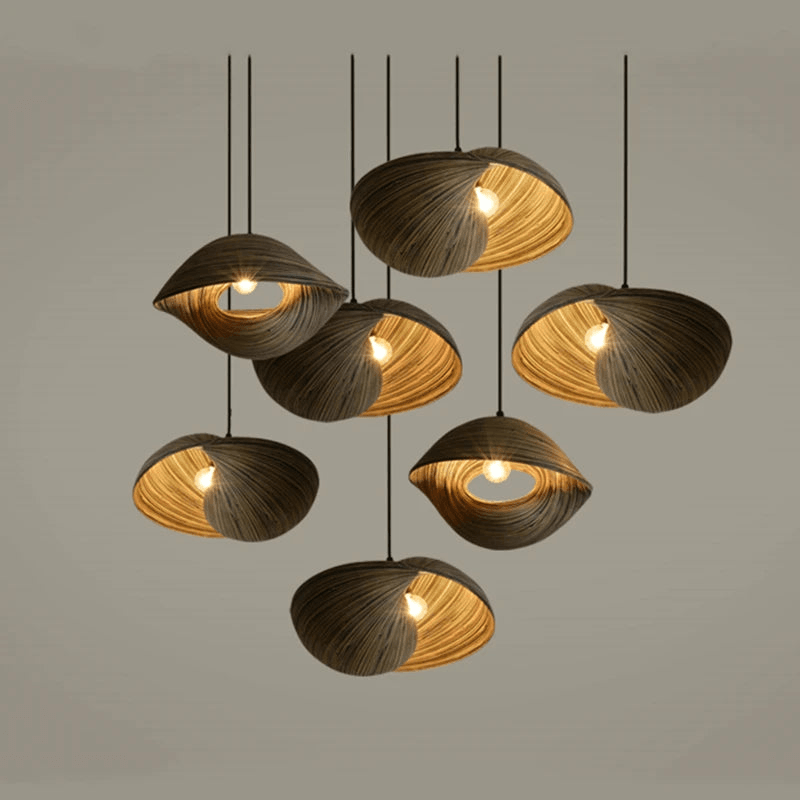 RATIKA | Bamboo Hanging Pendant Lamps - Disselt Designs