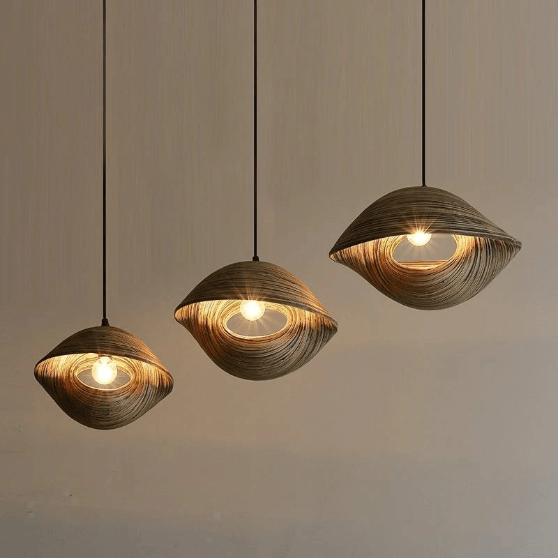 RATIKA | Bamboo Hanging Pendant Lamps - Disselt Designs