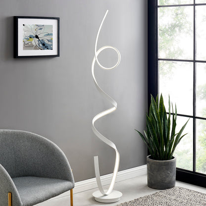 Amsterdam LED Dimmable 63" Floor Lamp // White - Disselt Designs