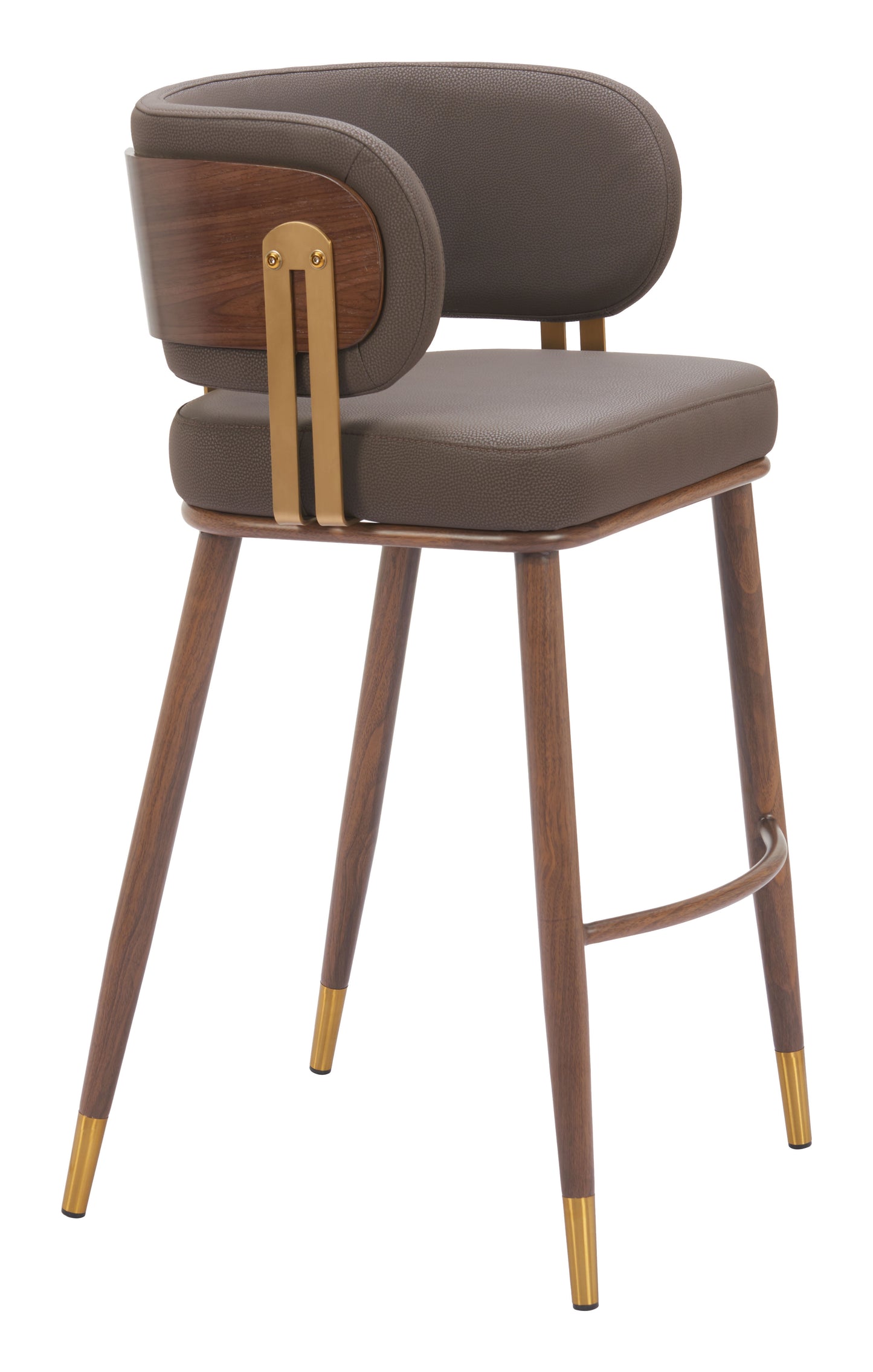 Brew Barstool Brown & Walnut - Disselt Designs