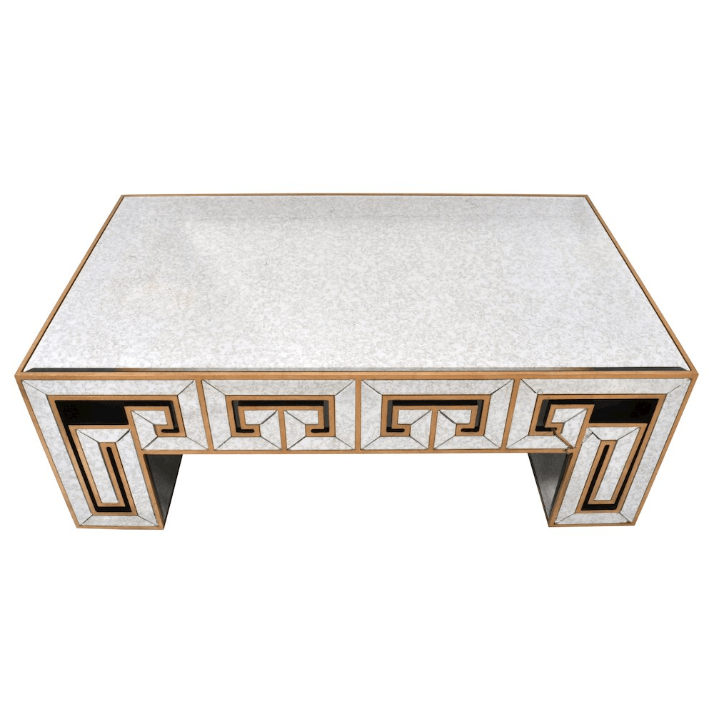 STUNNER | Art Deco Mirror Glass Coffee Table - Disselt Designs