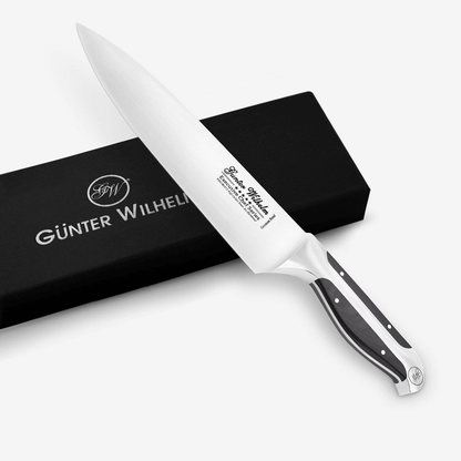 Gunter Wilhelm Thunder 8 Inch Chef Knife with Gift Box, Black - Disselt Designs