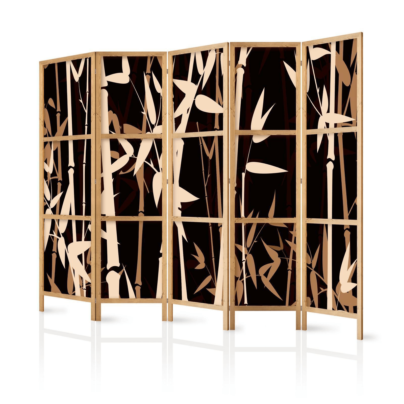 PRIVACY | 5-Panel Bamboo Room Divider - Disselt Designs