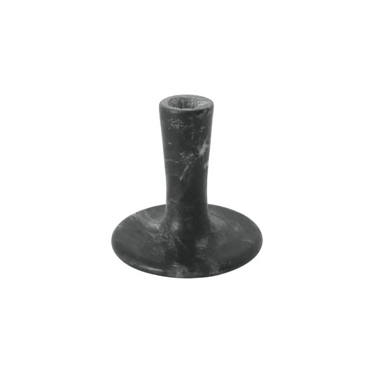 EAST SHORT | Black Veined Marble Candle Holder - Disselt Designs