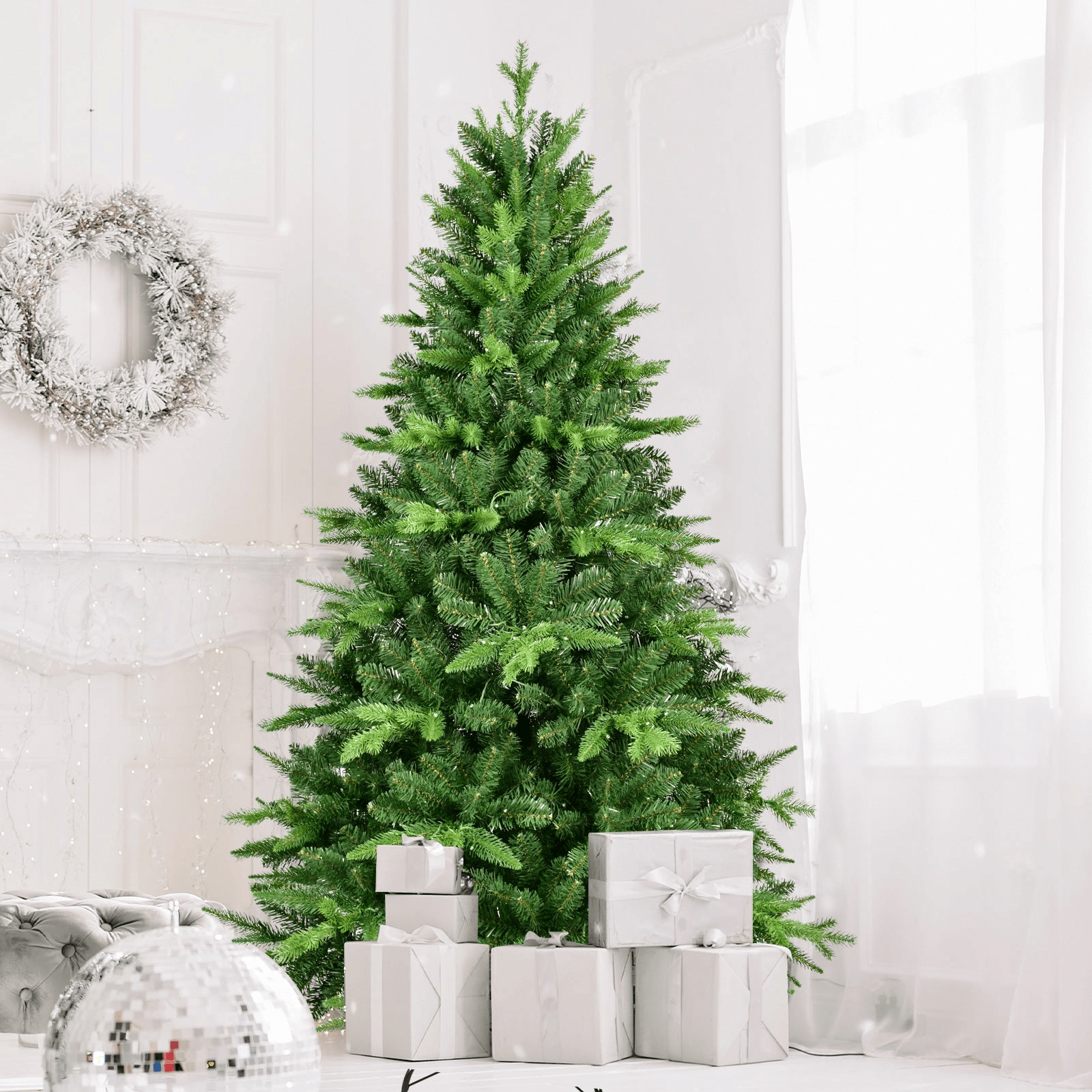 GREEN PRE-LIT 5 | 5 FT Prelit Christmas Tree - Disselt Designs