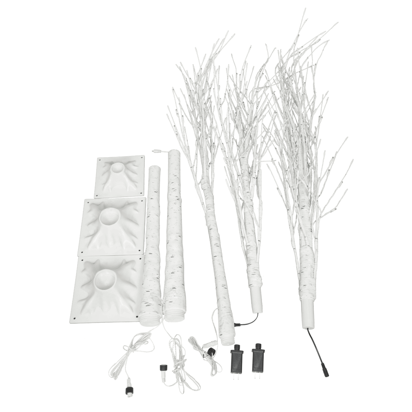 BIRCH TRIO | Set of Lighted Birch Trees, 4FT 48 LED/5FT 72 LED/6FT 96 LED - Disselt Designs