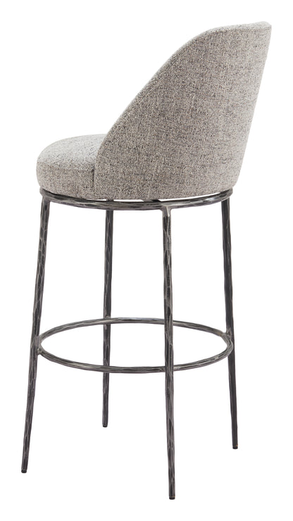 Nordhavn Swivel Barstool Gray - Disselt Designs
