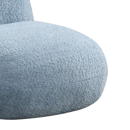 KIDS DEER BLUE | 21.5"W Blue Chenille Deer-Shaped Kids Chair