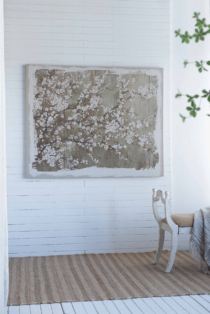 CHERRY BLOSSOM | Cherry Blossom Canvas Art Print, 60" x 48" - Disselt Designs